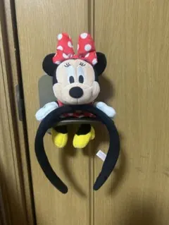 ミニー　ぬいぐるみ　カチューシャ　ディズニー　乗っかり