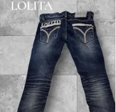 LOLITA ロリータジーンズ　ストレッチデニム　Y2K スリム　刺繍のサムネイル
