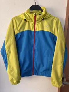 アシックス ウィンドブレーカー 青と黄