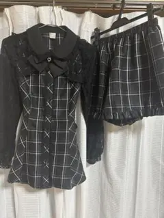 レースボレロ風丸襟セットアップ　Secret Honey シーハニ　地雷系