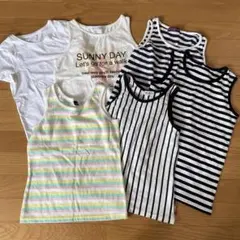 H&M Tシャツ& タンクトップ 6枚セット