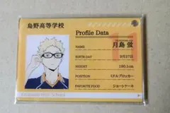 ハイキュー 月島蛍 プロフィールアクリルカードキーホルダー