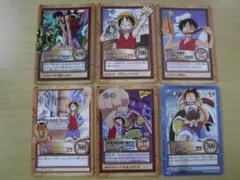 ワンピース　ルフィ中心　６枚セット　カードダスハイパーバトル　キラ 特典 含む