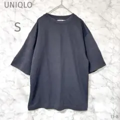 ユニクロ【S】エアリズム♡メンズTシャツ♡Tシャツ♡シンプル♡黒♡ブラック♡半袖