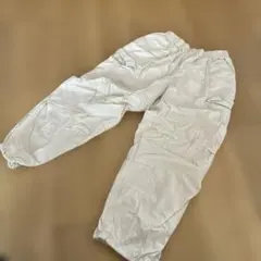 ホワイトカーゴパンツ ウエストゴム