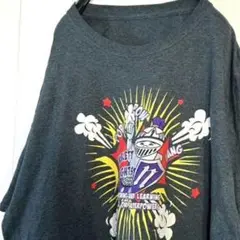 NEBLETT ナイツ スーパーパワーズ Tシャツ グレー 灰色 古着
