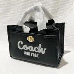コーチ coach 未使用 カーゴ トート バッグ 20 ブラック ペブルレザー