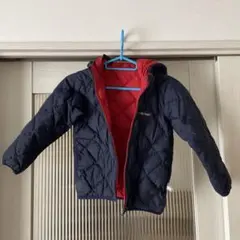 mont-bell キッズ ダウンコート 110 ネイビー/レッド