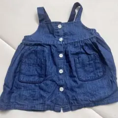 petit main デニムワンピ　80