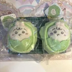 ちいかわ　Chiikawa Baby キャベツに包まれたうさぎマスコット　2点