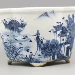 松坂美山】ミニ盆栽鉢・豆 鉢・山水画・新品未使用 - メルカリ