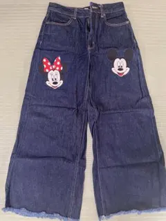 GU ディズニー　ミッキー ミニー デニム パンツ