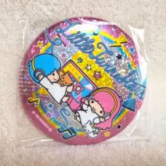 サンリオキャラクターズ レトロ 缶バッジ リトルツインスターズ