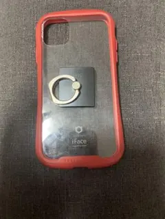 iFace reflection iPhone11用ケース赤と黒のIRing