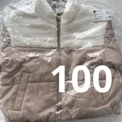 【新品】GU ヒートパデットブルゾン サイズ100