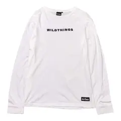 WILDTHINGS ワイルドシングス　長袖Tシャツ　ロンT 刺繍ロゴ　ホワイトのサムネイル