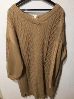 OLIVE des OLIVE ケーブルニットワンピース