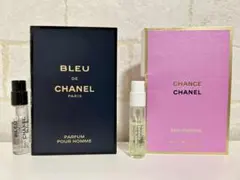 CHANELブルー/チャンスオーフレッシュ　ミニ香水サンプル2点