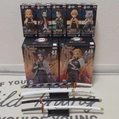 鬼滅の刃　煉獄、胡蝶フィギュア　ワーコレ　刀セット　まとめ売り