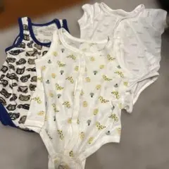 ベビー肌着 3点セット 動物柄 フルーツ柄