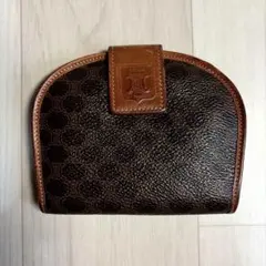 CELINE 2つ折り財布 マカダム柄 PVCレザー