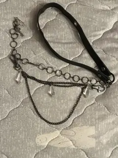 00s ozz on 十字架チャーム レースアップフリルゴシックキャミ KERA