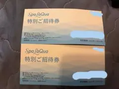 スパラクーア　特別ご招待券 2枚セット　Spa LaQua 10月31日までのサムネイル