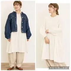 サマンサモスモス SM2 シャツチュニック ブラウス チュニック オフホワイト