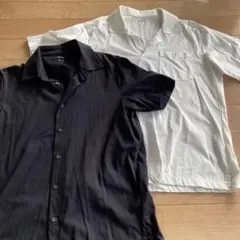 黒と白の半袖シャツ 2枚セット