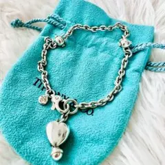 極美品✨ティファニー ブレスレット パフハート チャーム 希少 