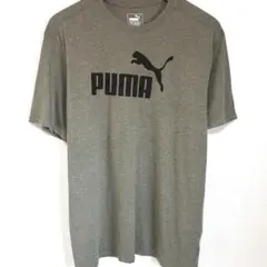 PUMA プーマ Tシャツ シャツ ワンポイント ロゴ 半袖シャツ オリーブ L