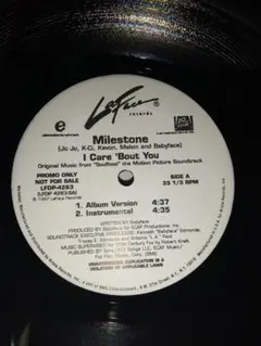 milestone i care bout you 1997usプロモ盤