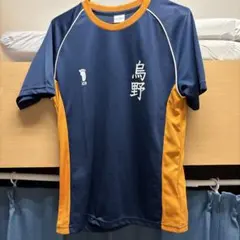 鳥野高校排球部 Tシャツ M ネイビー/オレンジ