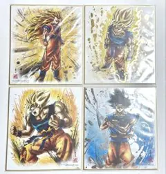 色紙art ドラゴンボール 4枚　孫悟空