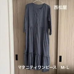 マタニティワンピース　西松屋　M-Ｌ　パジャマワンピースのサムネイル