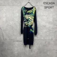 a1688】ESCADA エスカーダ 新品 タグ付き 宇宙柄 ワンピース 34 - メルカリ