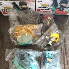 ヒロアカ　デスクトップヒーローズセカンドミッション　まとめ売り　緑谷　切島　上鳴