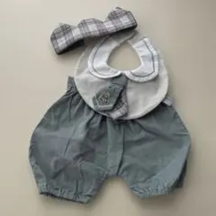 mocmof ベビー クラウン、スタイ、パンツ　おめかし　3点セット