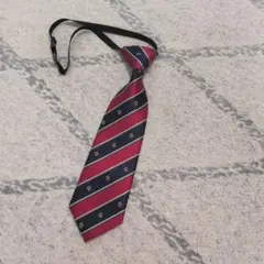 MHA 赤とネイビー ストライプ ネクタイ