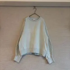 ✿SLOBE IENA✿エンブロゴフォルムスウェット　裏毛 淡ブルー