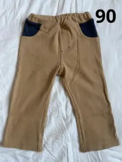 ピッコロくーたん ポケット付きベージュパンツ 90