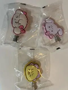 mikko ぷっくりラバーヘアピン　キャミー　ナッツ　パフ