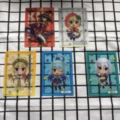 この素晴らしい世界に祝福を！　このすば　めぐみん　ダクネス　アクア　クリアカード