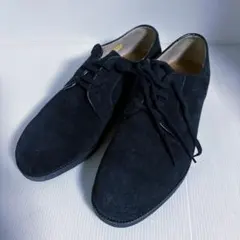 ハ*メ様 Hush Puppies スエード ドレスシューズ ブラック 24.5のサムネイル