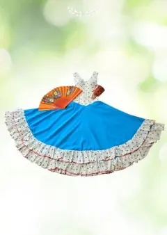 フラメンコ衣装 インパクトのある花柄ドレス&アバニーコ フラメンコ衣装 インパクトのある花柄ドレス&アバニーコ - メルカリ