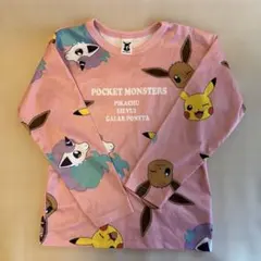 西松屋　トップス　キッズ　ロンT　長袖　ポケモン　130 ピンク