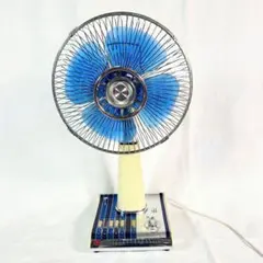 東芝 H-30EG 昭和レトロ 扇風機 青羽根 動作品 元箱付 Toshibaのサムネイル