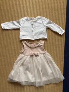 ワンピース、カーディガン　80㎝