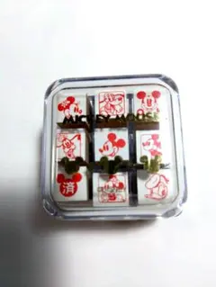 Disney　ミッキー　チェックスタンプ　ミニスタンプ　手帳　先生