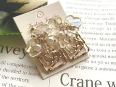 ▫️ゴールドパーツと華やかな春イヤリングNo.394▫️